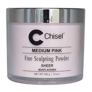 Chisel (Dap La Ghien) – 100% Pure Nail Sculpting Powder – Pink & White Collection – 12oz (MEDIUM PINK)