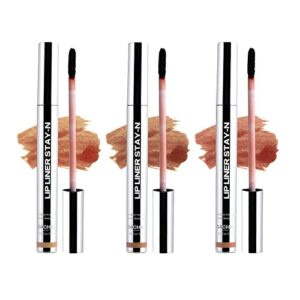 Sacheu Lip Liner Stay-N Peel Off Lip Stain — Long Lasting Matte Lip Tattoo Transfer Proof Lipstain Infused with Hyaluronic Acid & Vitamin E for All Skin Types — Vegan & Cruelty-Free, Original Bundle