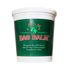 Bag Balm Vermont’s Original Hand & Skin Moisturizer, Cracked Heels Treatment, Dry Hands & Dogs Ointment – 72oz Pail