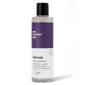 Her Fantasy Box | Refresh pH Balancing Shower Gel – Natural Feminine Hygiene Solution for Gentle Cleansing, Odor Control, and Skin Nourishment – pH-Balanced Formula for All Skin Types (16 oz)