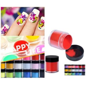 DDXX 24 Colors Acrylic Powder Set Professional 3D Nail Art System (18 colors)