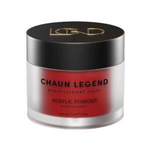 Chaun Legend Acrylic Powder> 2 Oz Long Lasting Salon Quality> Bubble Free> Self Leveling Professional Manicures> Fake Nails> Carving & Extensions> Bad Blood