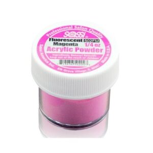 1/4 Ounce Fluorescent Magenta – Acrylic Powder by Sassi for Beautiful Nails