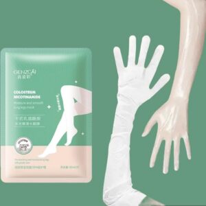 Arm Sleeves for Dry Cracked Hand Repair Mask for Working Hands & Hydrating Leg Wraps for Crepey Skin: Feet Socks For Dry Cracked Heels: Leg Relax Therapy> Leg Exfoliator For Strawberry Legs (Arms