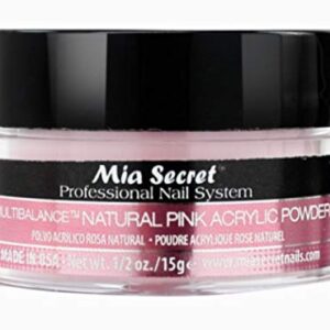 Mia Secret Acrylic Nail Powder – 1/2 oz. Multibalance Natural Pink