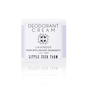 Little Seed Farm All Natural Deodorant Cream, Aluminum Free Deodorant for Women or Men, 2.4 Ounce – Lavender