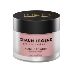 Chaun Legend Acrylic Powder> 2oz Long Lasting Salon Quality> Bubble Free> Self Leveling Professional Manicures> Fake Nails> Carving & Extensions> Strawberries N’ Cream