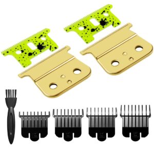 Replacement Blade for Andis T Outliner, Andis Gtx (Golden+Yellow Ceramic T Blade)