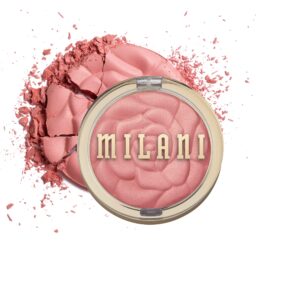 Milani Rose Powder Blush – Blossomtime Rose (0.6 Ounce) Cruelty-Free Blush – Shape, Contour & Highlight Face with Matte or Shimmery Color