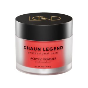Chaun Legend Acrylic Powder> 2oz Long Lasting Salon Quality> Bubble Free> Self Leveling Professional Manicures> Fake Nails> Carving & Extensions> Berry Bloom