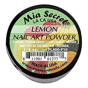 Mia Secret Nail Art Powder Fruity Collection .25 oz – Lemon