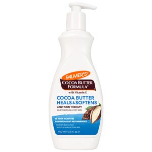 Palmer’s Cocoa Butter Formula Daily Skin Therapy Cocoa Butter Body Lotion for Dry Skin, Hand & Body Moisturizer, Pump Bottle, 13.5 Oz (Pack of 1)