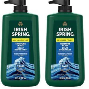 Irish Spring Moisture Blast Body Wash, 30 Oz Pump (Pack of 2)