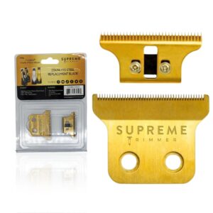 SUPREME TRIMMER 52100G Professional Adjustable Replacement Blade Set for ST5200, ST5210, ST5220, T-Shaper Gold
