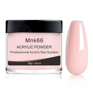 Mnk66 Acrylic Powder – Clear Pink> Nude> Milky White – Professional Nail Powder for Extension> French Nail Art> 3D Flowers> Carving – Beginner (YSHUJF006-No.6-30g)