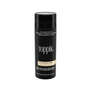Toppik Hair Building Fibers, Light Blonde, 27.5g | Fill In Fine or Thinning Hair | Instantly Thicker, Fuller Looking Hair | 9 Shades for Men & Women, 0.97 Oz (Pack of 1)