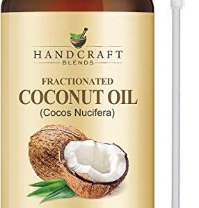 Handcraft Blends Fractionated Coconut Oil – 32 Fl Oz – 100% Pure and Natural – Premium Grade Carrier Oil for Skin and Hair – Hair and Body – Massage