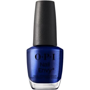 OPI Nail Envy Strengthener All Night Strong | Opaque Dark Blue Crème Strengthening Nail Polish Treatment | Strengthen Weak & Thin Nails