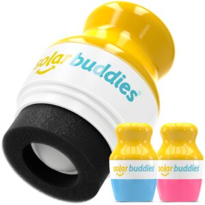 Solar Buddies Sunscreen Applicator – Blue & Pink Duo – BPA-Free Refillable Roll on Sponge Sunscreen, Suncream & Lotion Applicator For Kids, Adults & Families – Holds 3.4fl oz, Perfect Size for Travel