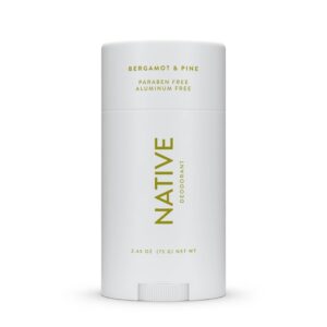 Native Deodorant Contains Naturally Derived Ingredients, 72 Hour Odor Control | Seasonal Scents for Women and Men, Aluminum Free with Baking Soda, Coconut Oil & Shea Butter | Bergamot & Pine