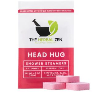 Head Hug Shower Steamers Aromatherapy for Soothing Relief, Bath Gift for Women, Mothers Day, Shower Steamers for Women and Men, Shower Bombs Made in the USA, Shower Tablets with Essential Oils