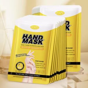 10 Pairs Hand Masks Moisturizing Gloves Overnight>Hydrating Exfoliating Hand Peeling Spa Masks for Dry Cracked Rough Hands>Silky Hand Care Mask