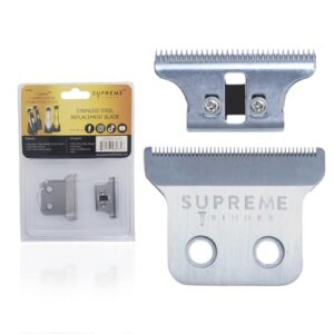 SUPREME TRIMMER 52100M Professional Adjustable Replacement Blade Set for ST5200, ST5210, ST5220, T-Shaper Silver