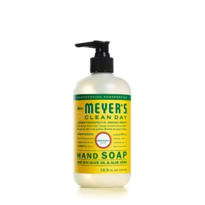 MRS. MEYER’S CLEAN DAY Hand Soap, Made with Essential Oils, Biodegradable Formula, Honeysuckle, 12.5 fl. oz