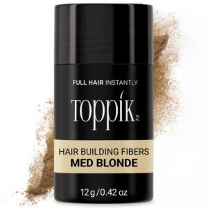 Toppik Hair Building Fibers, Instantly Fill in Thinning Hair for a Fuller, Thicker Look, Natural Keratin Formula for Men & Women, 9 shades and 4 size options