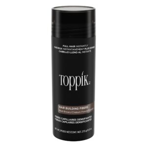 Toppik Hair Building Fibers, Medium Brown, 27.5g | Fill In Fine or Thinning Hair | Instantly Thicker, Fuller Looking Hair | 9 Shades for Men & Women