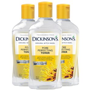 Dickinson’s Original Witch Hazel Pore Perfecting Toner, 100% Natural, 3 count