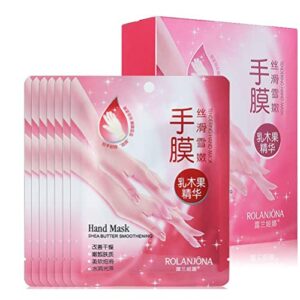 Hand Mask Exfoliating Moisturizing Hand Mask Gloves Shea Butter Essence Soft Whitening Remove Hand Dead Skin Care Masks (35 PCS)