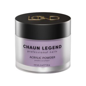 Chaun Legend Acrylic Powder> 2 Oz Long Lasting Salon Quality> Bubble Free> Self Leveling Professional Manicures> Fake Nails> Carving & Extensions> Ube Jam