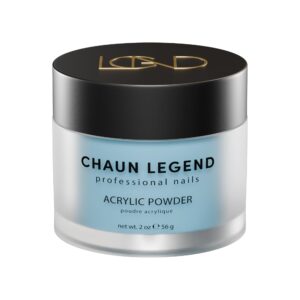 Chaun Legend Acrylic Powder> 2 Oz Long Lasting Salon Quality> Bubble Free> Self Leveling Professional Manicures> Fake Nails> Carving & Extensions> Aquarius