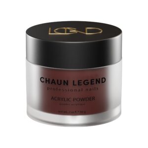 Chaun Legend Acrylic Powder> 2 Oz Long Lasting Salon Quality> Bubble Free> Self Leveling Professional Manicures> Fake Nails> Carving & Extensions> Dark Chocolate