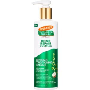 Palmer’s Amino Bonding Complex Hair Mask, Intense Conditioning Masque Pack with Coconut Oil & Vitamin E, Heat Protectant, Anti Frizz, Adds Shine, Protects Hair Growth, All Hair Types, 12 fl. oz bottle