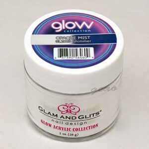 Glam and Glits ACRYLIC Glow in the Dark Nail Powder – Opaque Mist 2029