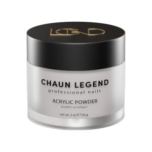 Chaun Legend Acrylic Powder> 2oz Long Lasting Salon Quality> Bubble Free> Self Leveling Professional Manicures> Fake Nails> Carving & Extensions> Light Pink