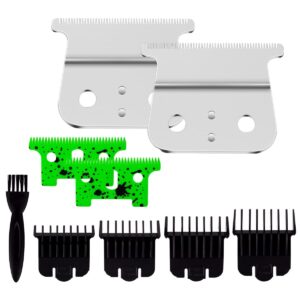 Andis T Outliner Replacement Blades Compatible with Andis T Outliner, GTX – Ceramic & Stainless Steel Blades (Green)