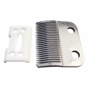 USonline911 Premium Silver Adjustable Replacement Blades Set #1006-30-15-10 for Wahl Super Taper #8400 Hair Clippers
