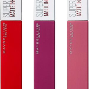 Maybelline Superstay Matte Ink Liquid Lipstick 3 Piece Gift Set