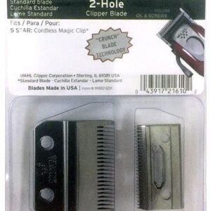 Replacement for fits Wahl Stagger-Tooth 2-Hole Clipper Blade for 5 Star Cordless Magic Clip #2161
