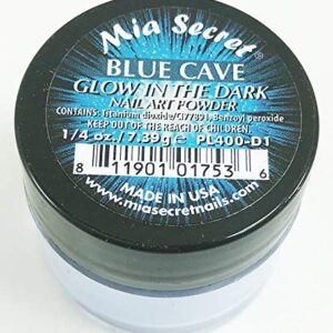 Mia Secret Nail Art Powder Glow In The Dark Collection – .25 oz. (Blue Cave)