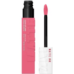 Maybelline Super Stay Matte Ink Liquid Lipstick Makeup, Long Lasting High Impact Color, Up to 16H Wear, Inspirer, Light Mauve Pink, 1 Count, Packaging May Vary
