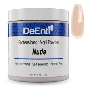 DeEnti Acrylic Nail Powder> 4oz Nude Acrylic Powder Dip for Nails> Long Lasting Salon Quality> Bubble Free Professional for Manicures> Fake Nails> Carving & Extensions