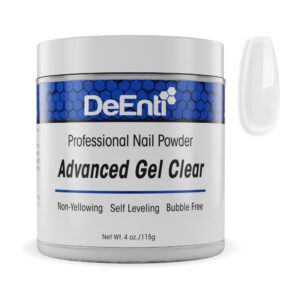 DeEnti Acrylic Nail Powder> 4oz Crystal Clear Acrylic Powder Dip for Nails> Long Lasting Salon Quality> Bubble Free Professional Manicures> Fake Nails> Carving & Extensions