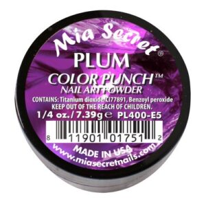 Mia Secret Professional Color Punch Collection Acrylic Powder ( Pick Your Color ) (Plum)