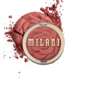 Milani Rose Powder Blush – Spiced Rose (0.6 Ounce) Cruelty-Free Blush – Shape, Contour & Highlight Face with Matte or Shimmery Color