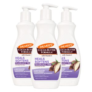 Palmer’s Cocoa Butter Formula Fragrance Free Lotion Pump Bottle, 13.5 Fl.oz (Pack of 3)