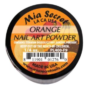 Mia Secret ACRYLIC POWDER – Fruity COLLECTION 1/4oz SINGLE JAR PICK YOUR COLOR (ORANGE)
